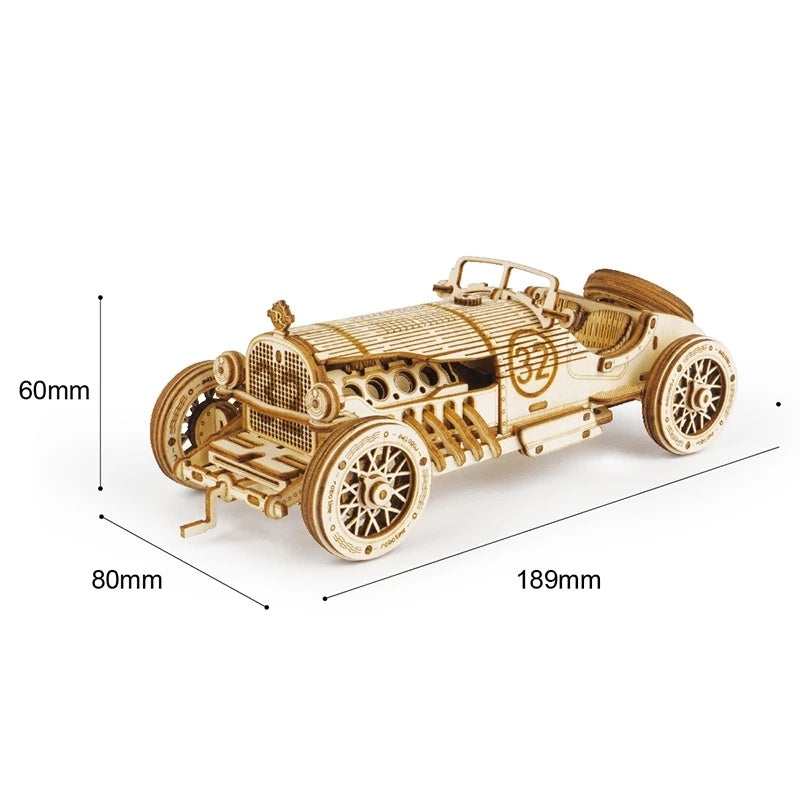 🏎️ 3D Wooden Racing Car Puzzle – Build, Play &amp; Display