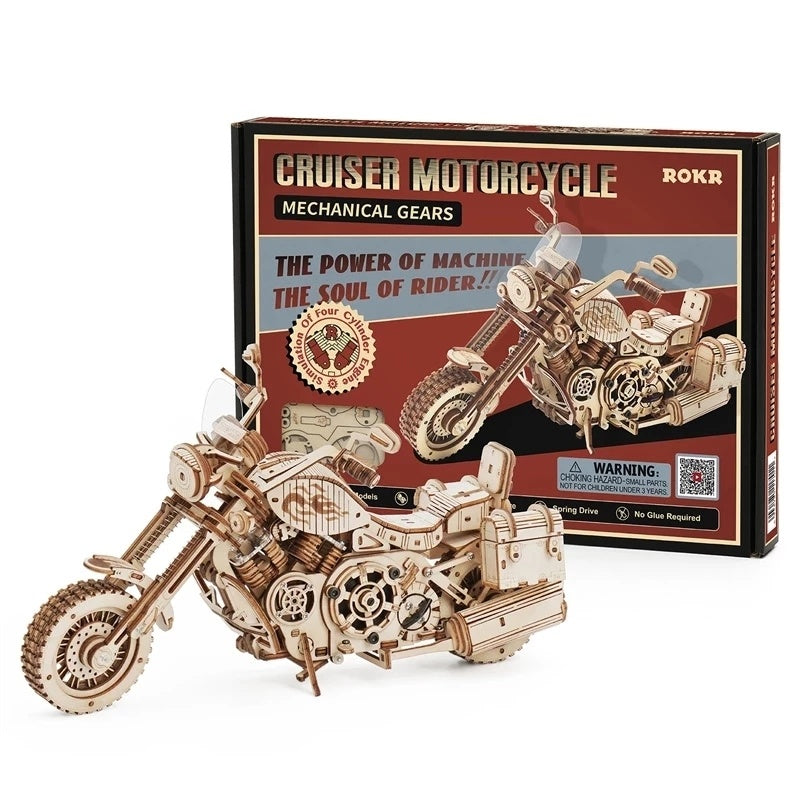 420 Piece motorcycle  3D wooden