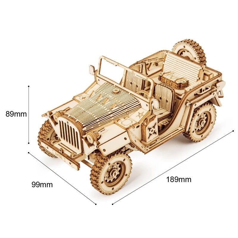 3D Wooden SUV Puzzle Model – Build, Create & Display