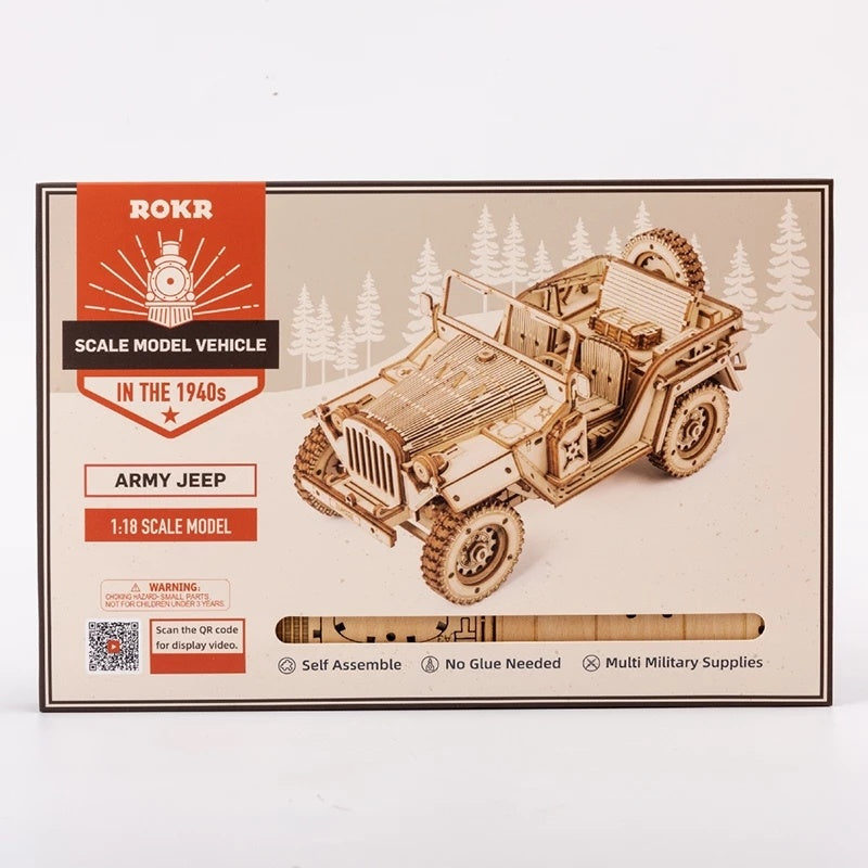 3D Wooden SUV Puzzle Model – Build, Create & Display
