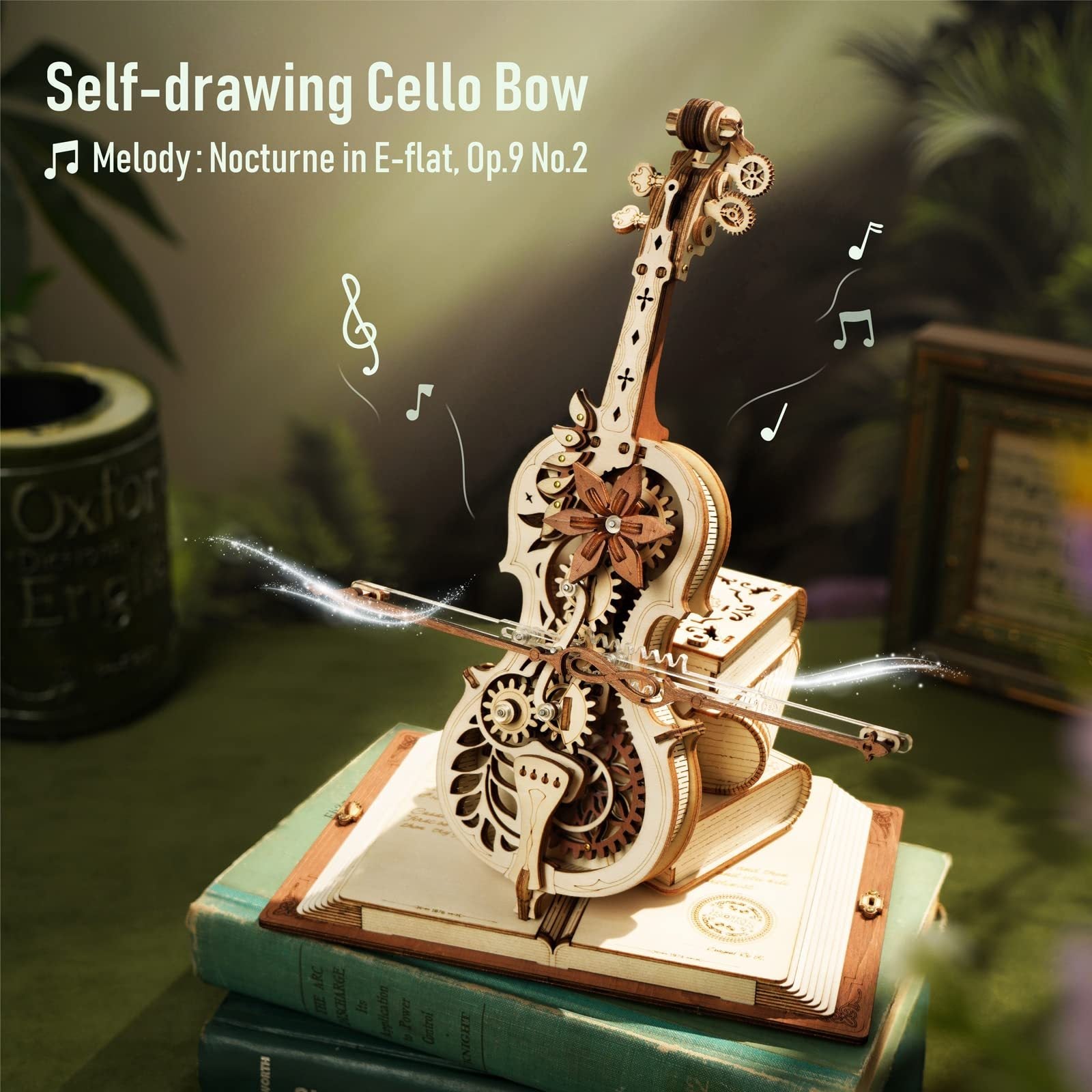 Magic Cello Mechanical Music Box – 3D Wooden Puzzle Model