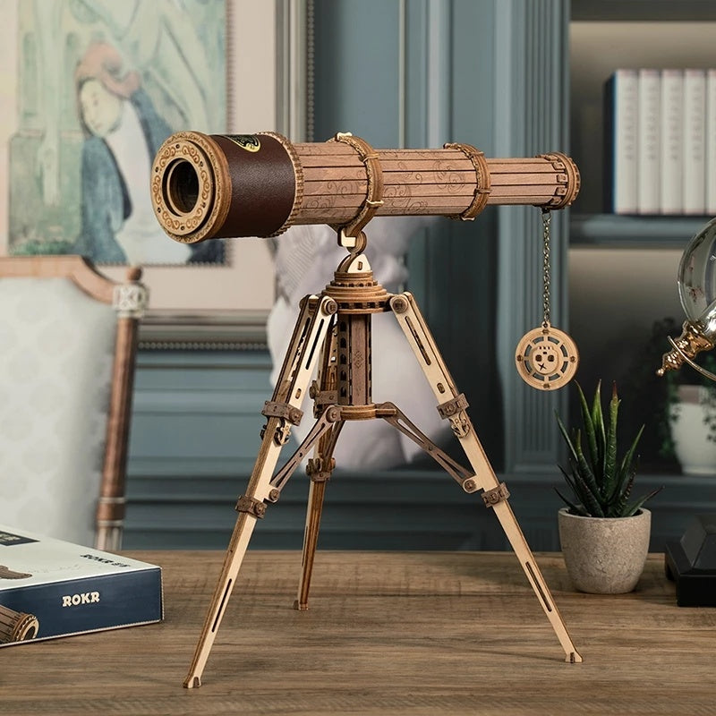 3D Wooden Telescope Puzzle – Build & Discover the Stars
