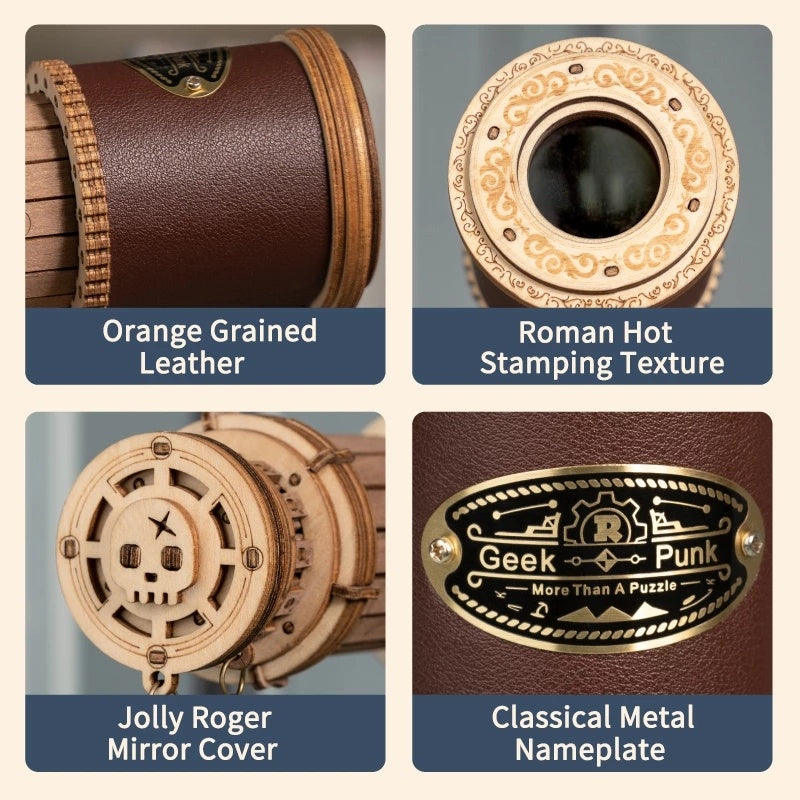 3D Wooden Telescope Puzzle – Build & Discover the Stars
