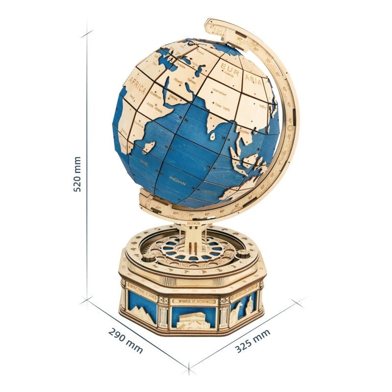 🌍 Robotime Globe Earth 3D Wooden Puzzle – Build Your Own World