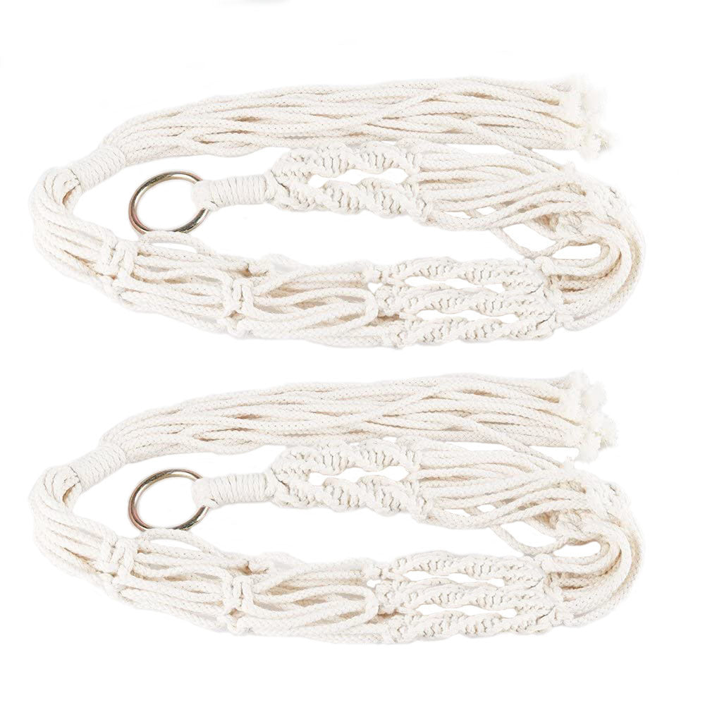 2PCS Cotton Rope Plant Hangers – Boho Chic Home Décor