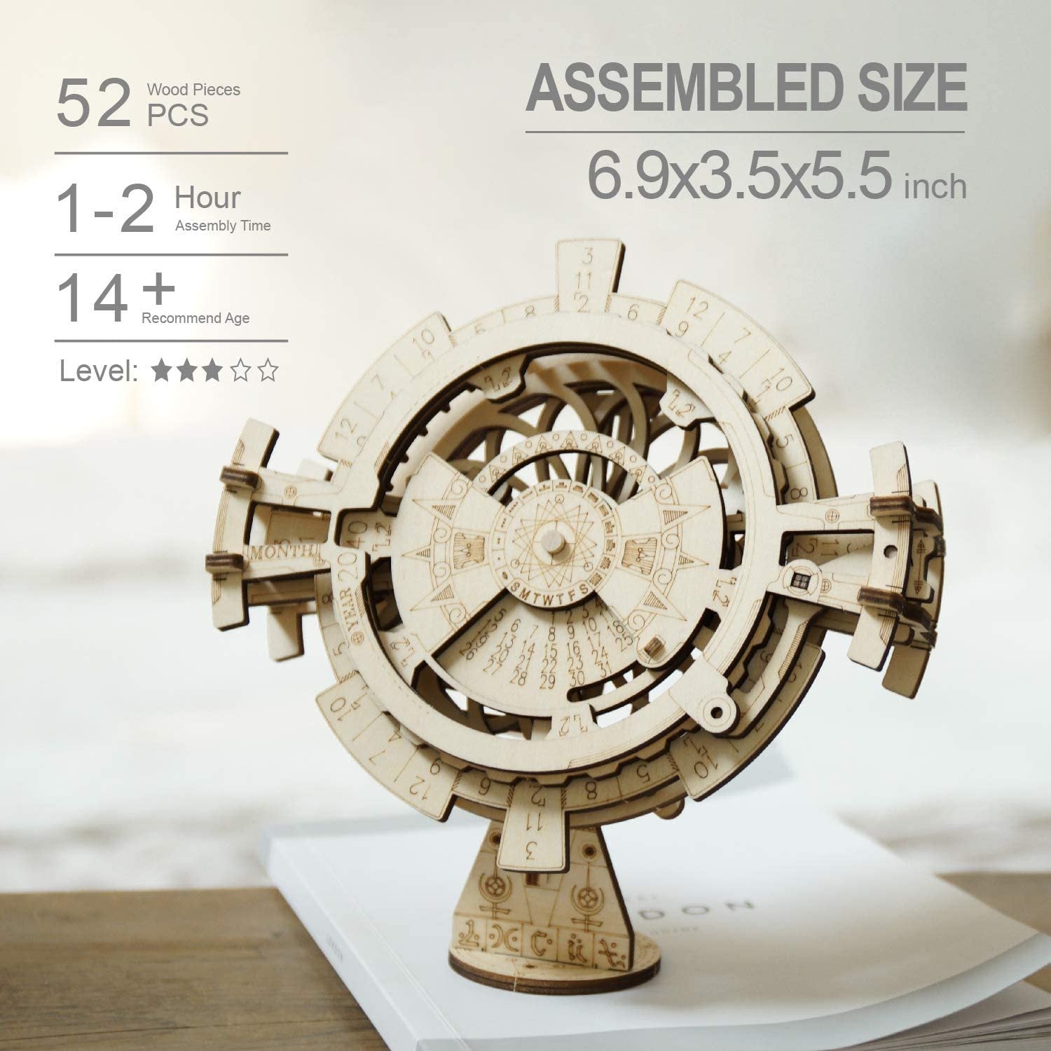 Perpetual Calendar 3D Wooden Puzzle – Build Time That Lasts Forever
