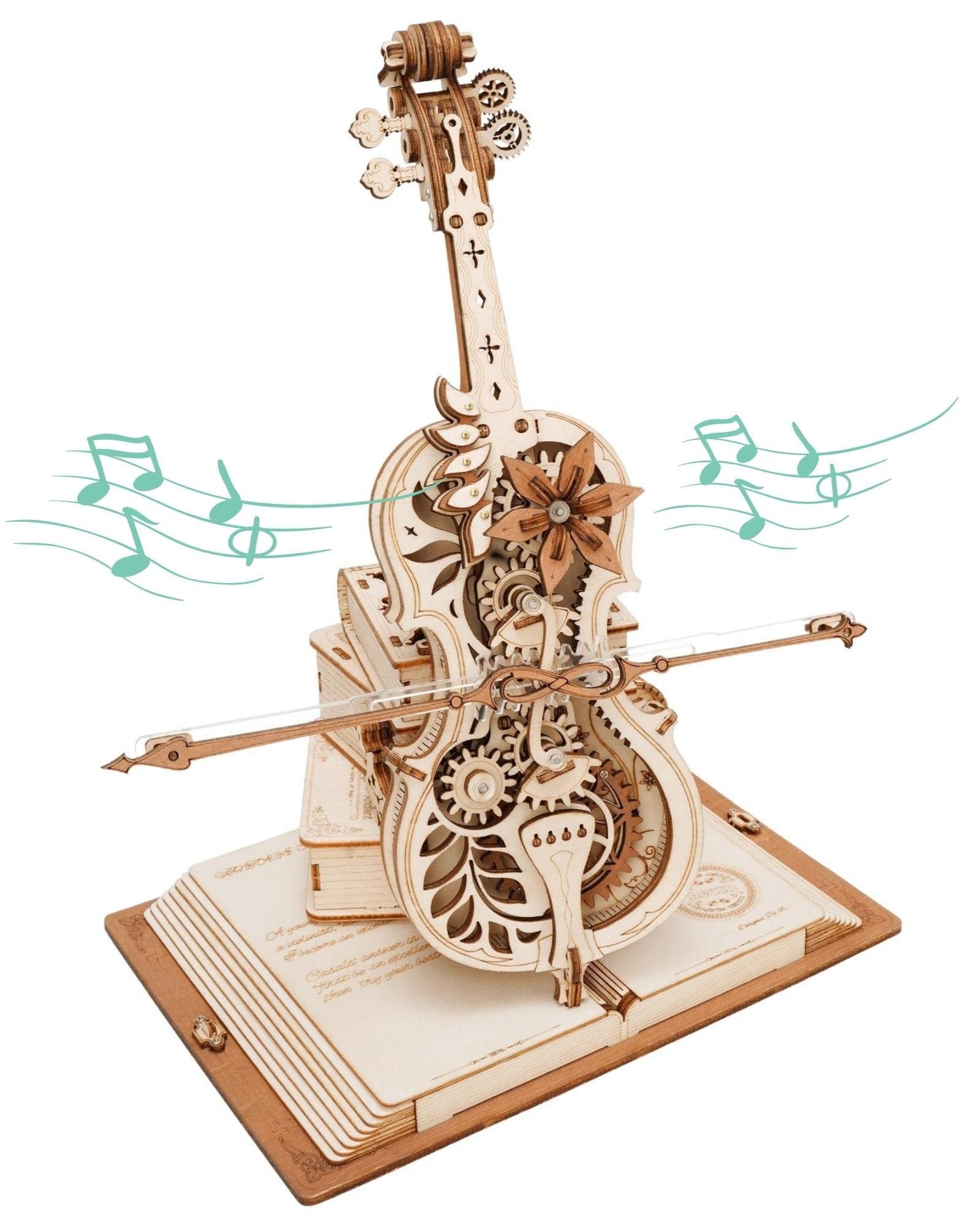 Magic Cello Mechanical Music Box – 3D Wooden Puzzle Model