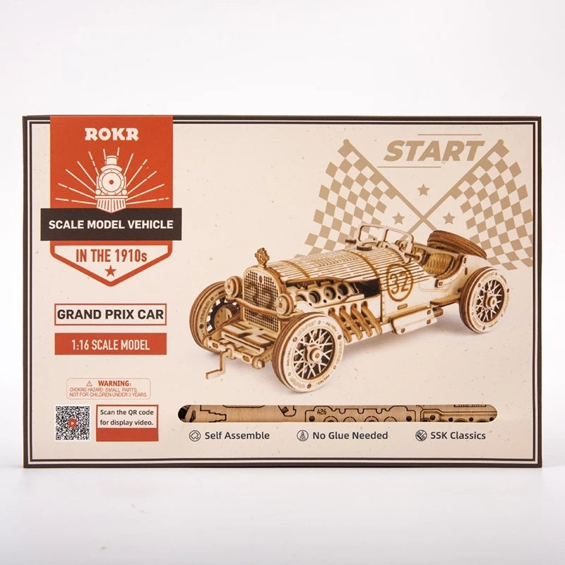 🏎️ 3D Wooden Racing Car Puzzle – Build, Play &amp; Display