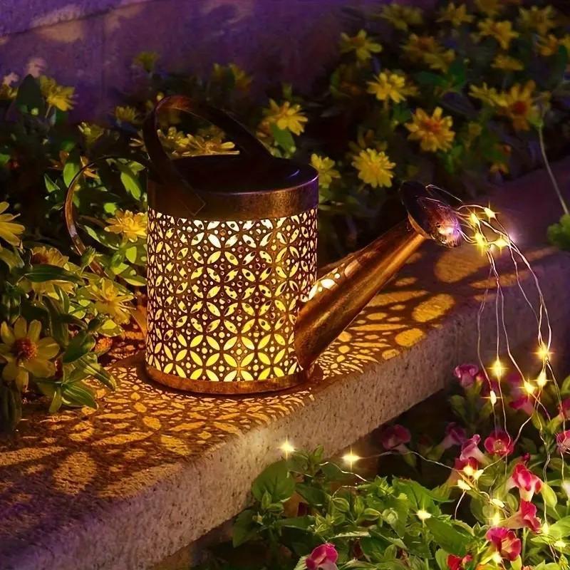 ✨ 2PCS LED Watering Can Solar Light Strings ✨